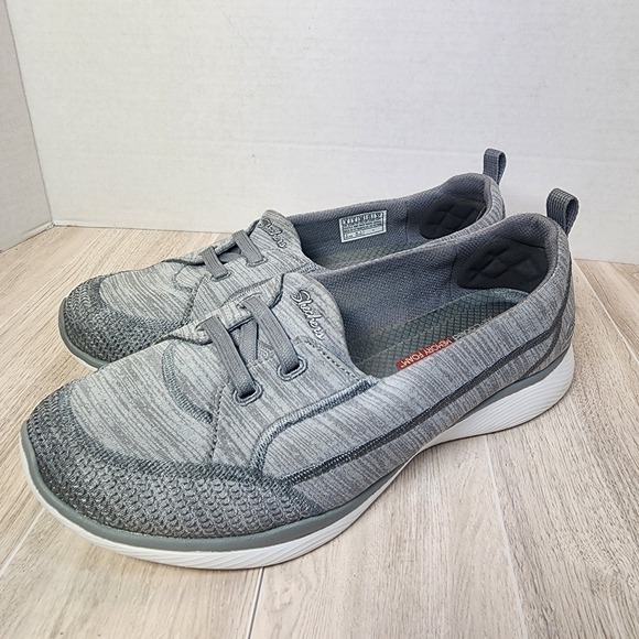 Skechers Shoes - Skechers Microburst 2.0 Slip On Topnotch  Womens Size  8 Gray  Memory Foam